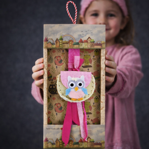 Λαμπάδα Τσαντάκι ζωάκι - Κουκουβάγια