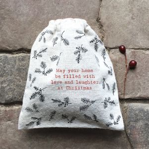 Πουγκί με κορδόνι 13,5x14,5εκ.- May your home be filled with love