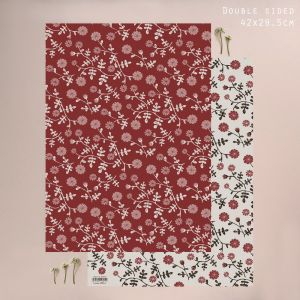 Χαρτί μικρό 29x42εκ.-Red daisy