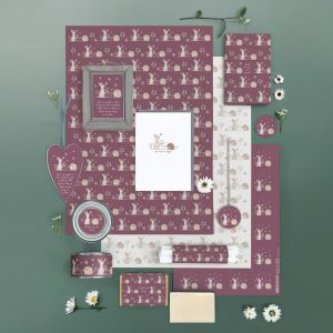 Χαρτί περιτυλίγματος μικρό 29x42εκ. - Κουνέλι & Σκαντζόχοιρος