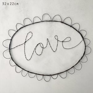 Συρμάτινη επιγραφή 22x32εκ. - L O V E Συρμάτινη επιγραφή 22x32εκ. - L O V E