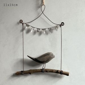 Πουλάκι σε κούνια 14εκ.-Blackbird Πουλάκι σε κούνια 14εκ.-Blackbird