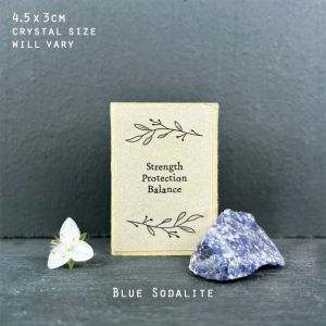 Crystal matchbox-Blue Sodalite Crystal matchbox-Blue Sodalite