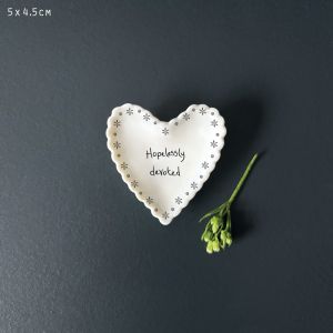 Μπολάκι δαντέλα καρδιά sm - Hopelessly devoted