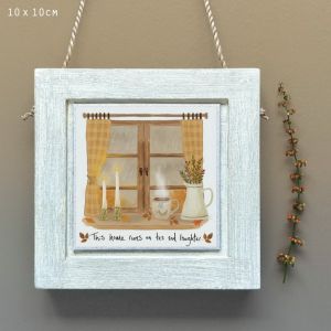 Sq window pic-Home runs on tea & laughter