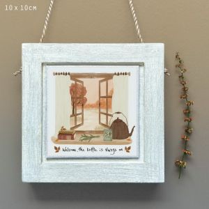 Sq window pic-Welcome, the kettle is always on