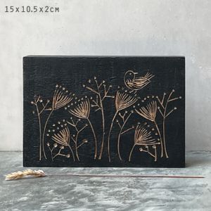 Ξύλινο block 10,2x15εκ.-Wild flowers Ξύλινο block 10,2x15εκ.-Wild flowers
