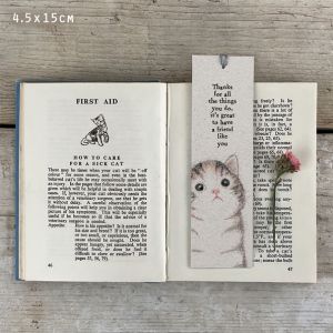 Cat bookmark-Thanks for all the things
