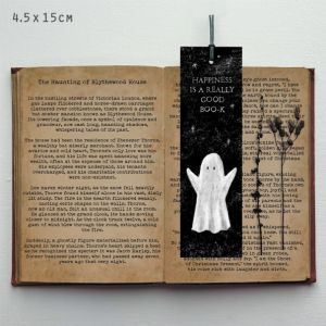 Σελιδοδείκτης φάντασμα - Happiness is ... boo-k 4,5x10,5εκ. Σελιδοδείκτης φάντασμα - Happiness is ... boo-k 4,5x10,5εκ.