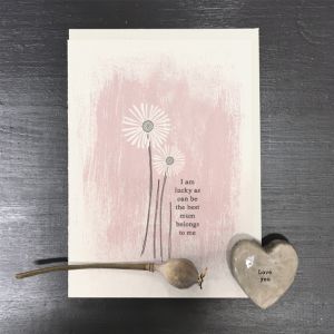 Blossom card-As lucky as can be best mum