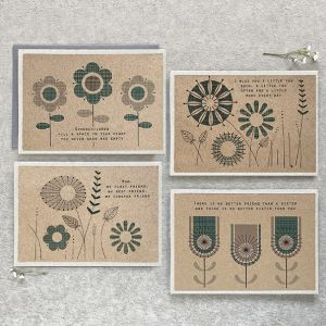 Modern flower card-Grandchildren