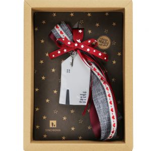 Γούρι Πορσελάνινο σπίτι μεσαίο-snuggle