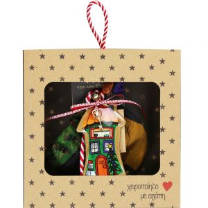 Γούρι Σπίτι μεταλλικό-Δέντρο 18x17,5εκ.