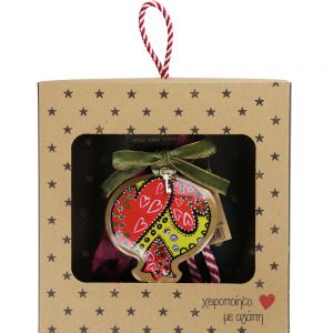 Γούρι Ρόδι boho-Καρδιές - μέταλλο