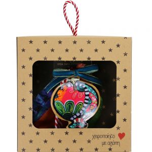 Γούρι Ρόδι boho-Λουλούδια - μέταλλο