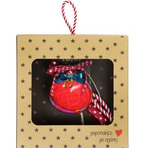 Γούρι Στολίδι τύχης-Ρόδι πέταλο - ΞΥΛΟ - 18x18