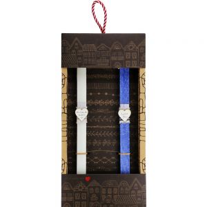 Λαμπάδα Basic -Ζευγάρι καρδιές Love