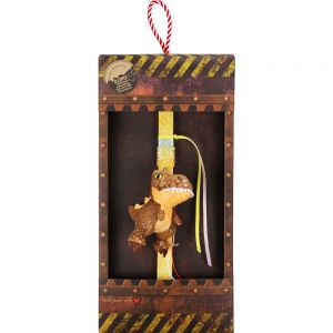 Λαμπάδα Δεινόσαυρος μπρελόκ - Καφέ