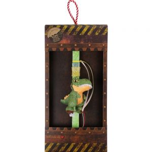 Λαμπάδα Δεινόσαυρος μπρελόκ - Πράσινος