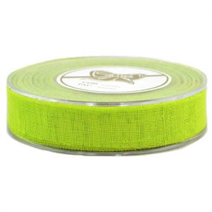 Κορδέλα 25μ. LINNEN RIBBON 38χιλ. - Πράσινο Ανοιχτό