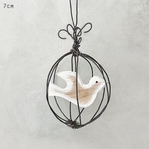 Wire bauble-Dove