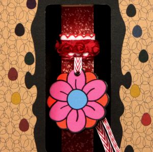 Λαμπάδα 20 Λουλούδι ξύλινο - Κοραλί