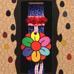 Λαμπάδα 20 Λουλούδι ξύλινο - Μπλε 