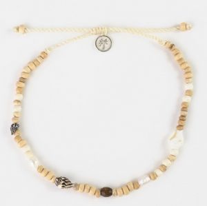 Βραχιόλι με Κοχύλια Κρεμ