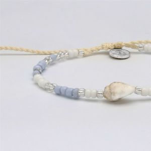 Βραχιόλι Κοχύλι & Χάντρες Σιέλ