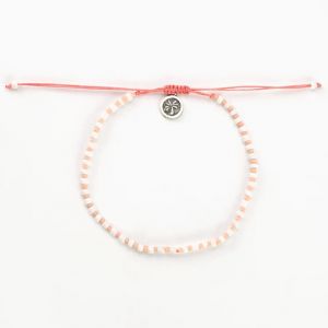 Βραχιόλι με χάντρες - Λευκό σομόν