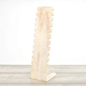 Wood stand-up anklet display