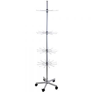 Metal stand 1.90 x 45cm with wheels
