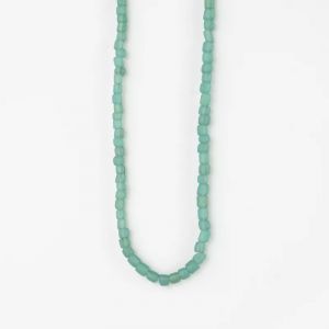 Frosted glass beaded choker necklace  Frosted glass beaded choker necklace