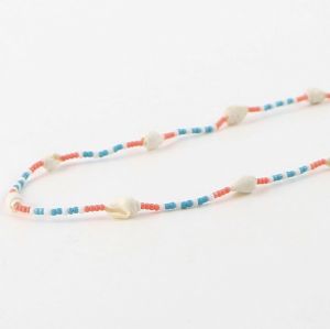 Κολιέ Bali με Κοχύλια Ροζ & Σιέλ