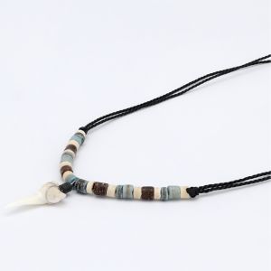 Κολιέ Bali με Δόντι Καρχαρία Τιρκουάζ