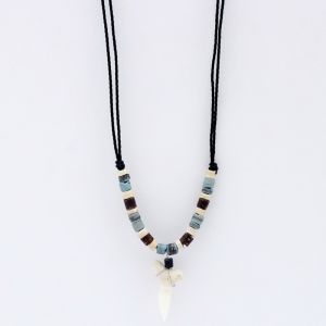 Κολιέ Bali με Δόντι Καρχαρία Τιρκουάζ