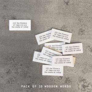 Pack of 10 wood sign-All the flowers Pack of 10 wood sign-All the flowers