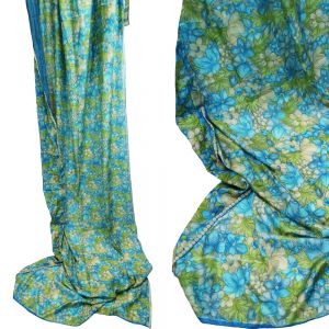 Ύφασμα vintage από σάρι (#11) 5x1μ. - μεταξωτό vintage Ύφασμα vintage από σάρι (#11) 5x1μ. - μεταξωτό vintage