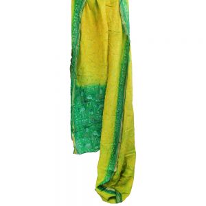 Ύφασμα vintage από σάρι (#07) 5x1μ. - μεταξωτό