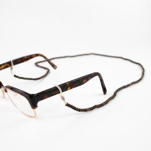 Κορδόνι γυαλιών χάντρες - καφέ Κορδόνι γυαλιών χάντρες - καφέ