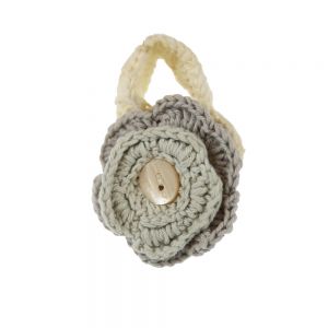 Πλεκτός κρίκος πετσέτας - Σιέλ Πλεκτός κρίκος πετσέτας - Σιέλ