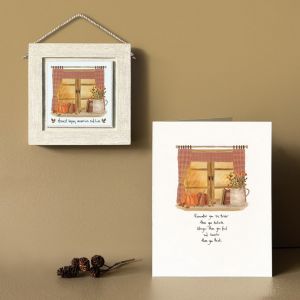 Country window card-Remember you are braver
