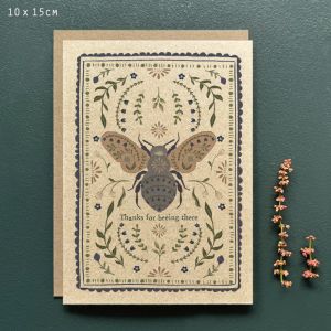 Insect card-Thanks for beeing there