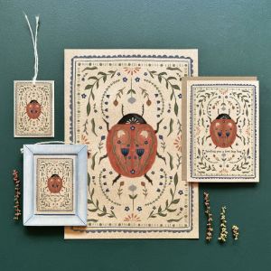 Insect card-Sending a love bug hug