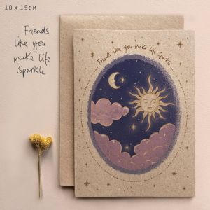 Κάρτα Πλανήτες-Friends like you make life sparkle