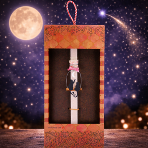 Λαμπάδα Γατούλες στο φεγγάρι - Ροζ