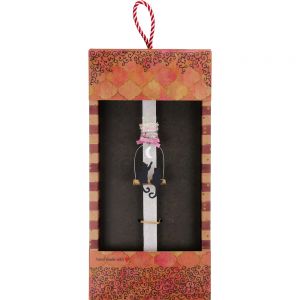 Λαμπάδα Γατούλες στο φεγγάρι - Ροζ