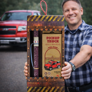 Λαμπάδα Μοντέλο ξύλινο pull back - Pickup truck