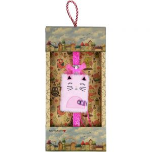 Λαμπάδα Μπλοκ λούτρινο - Γάτα