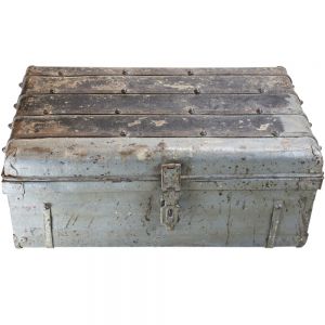 Μπαούλο vintage γκρι-μαύρο 34x44x74εκ. Μπαούλο vintage γκρι-μαύρο 34x44x74εκ.